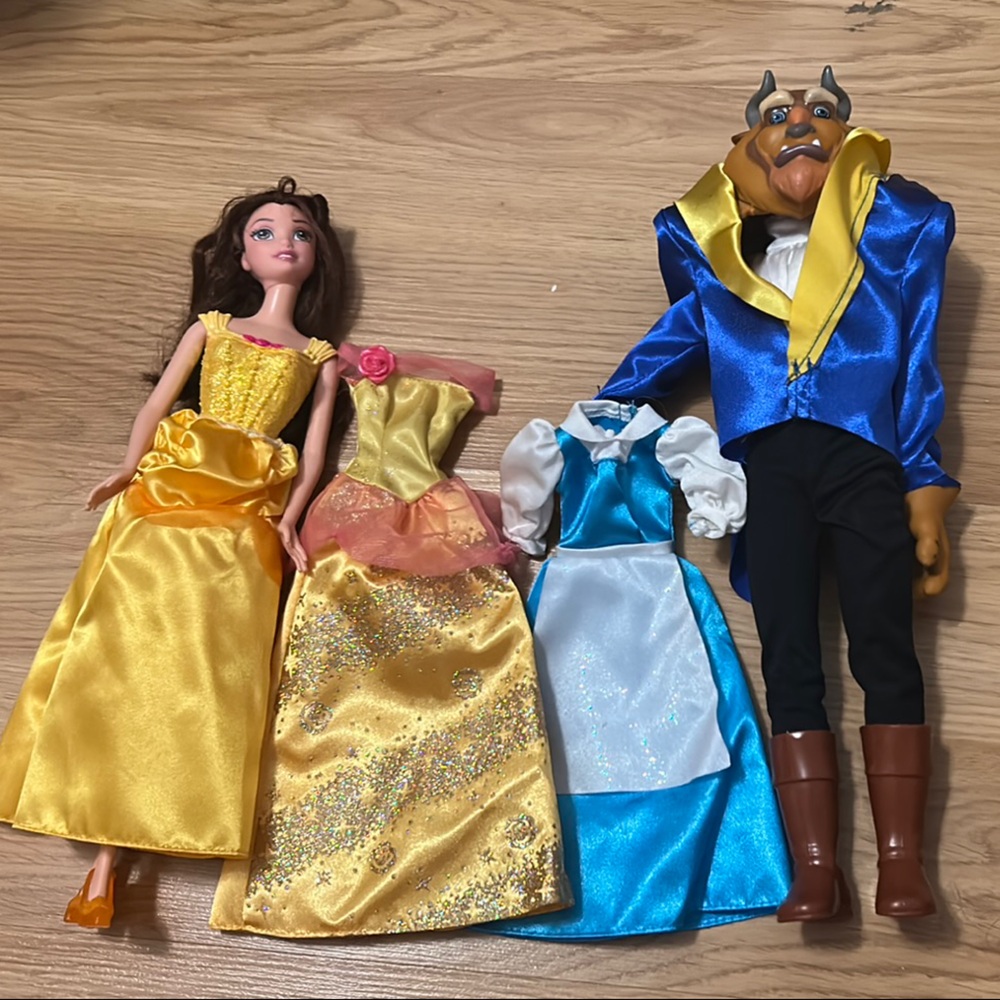 Disney Beauty and the Beast Doll Set